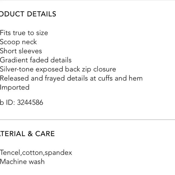 NWT DL1961 short sleeve Girls Kiki dress sz Small *HOST PICK* - Picture 7 of 8